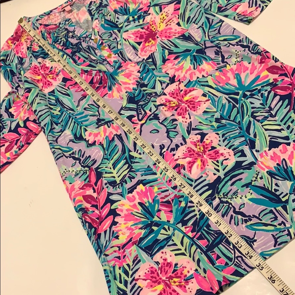 Lilly Pulitzer womens Sz small floral dress - Picture 6 of 8